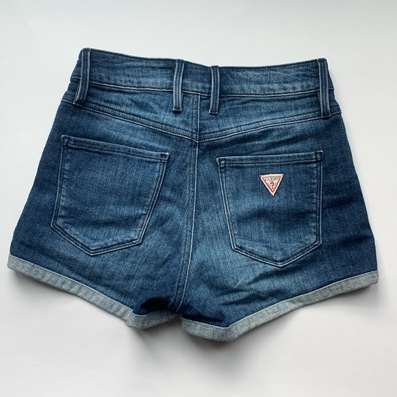 High Rise GUESS Denim Shorts - Picture 2 of 2